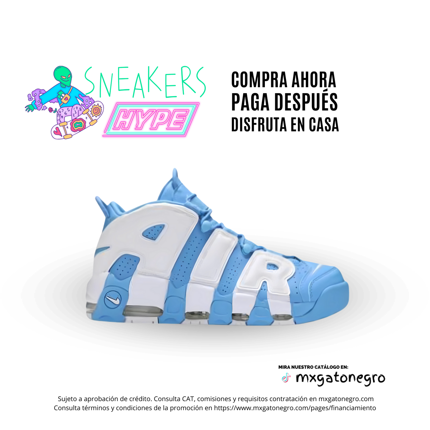 Nike Air More Uptempo University Blue (TOP Quality)