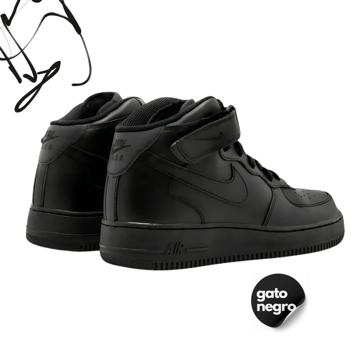 Tenis Nike Air Force 1 MID 07 - Black