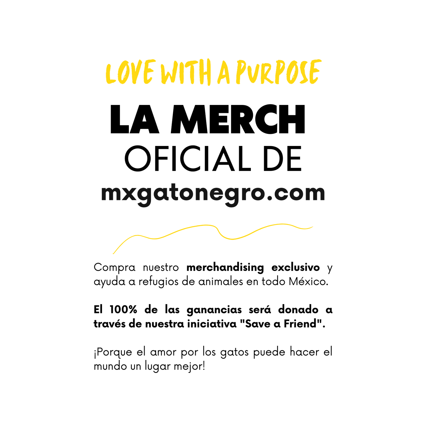 Love with a Purpose - T-Shirt Black