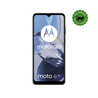 Motorola e22 (RE-Store) - Negro - 64GB (Case + Screen Protector PREMIUM)