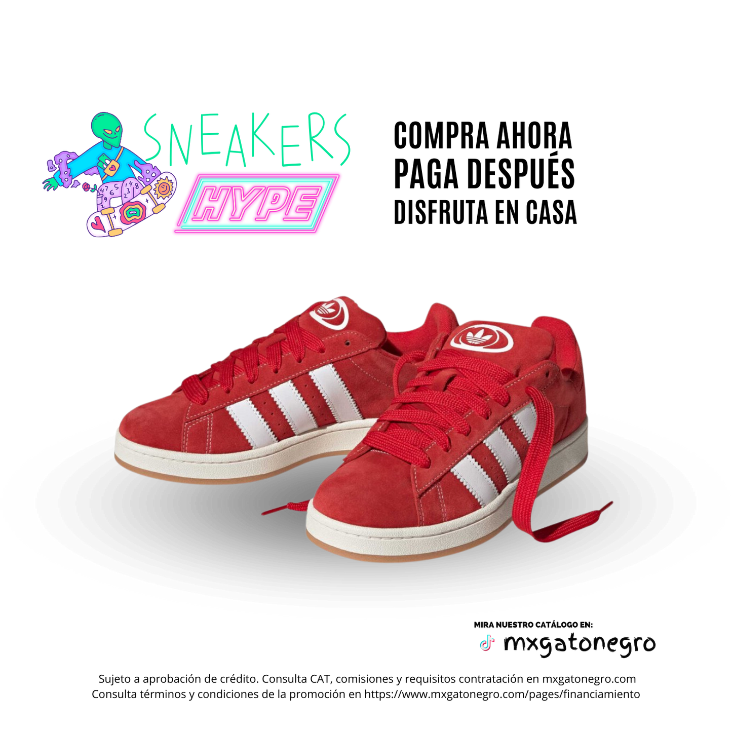 Adidas Campus 00s Rojos