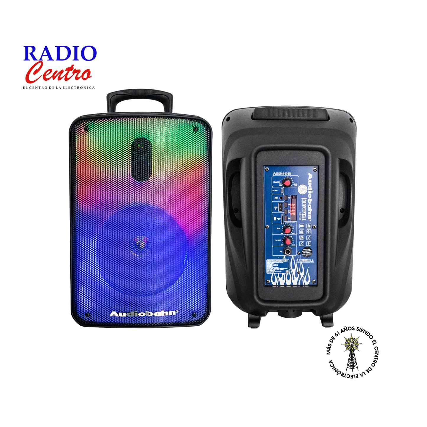 Bafle De 8″ Con Batería Recargable Flame Light – Radio Centro