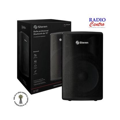 Bafle de 15" profesional Bluetooth – Radio Centro