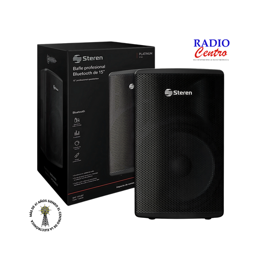 Bafle de 15" profesional Bluetooth – Radio Centro