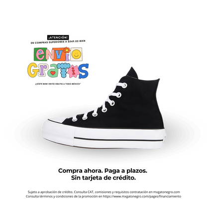 Converse Bota Chuck Taylor All Star de Plataforma Lift - Black (Premium Choice)