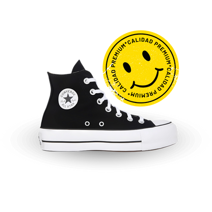 Converse Bota Chuck Taylor All Star de Plataforma Lift - Black (Premium Choice)