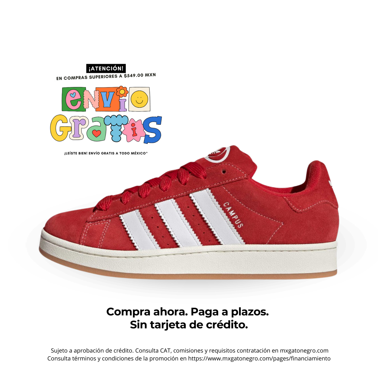 Adidas Campus 00s Rojos