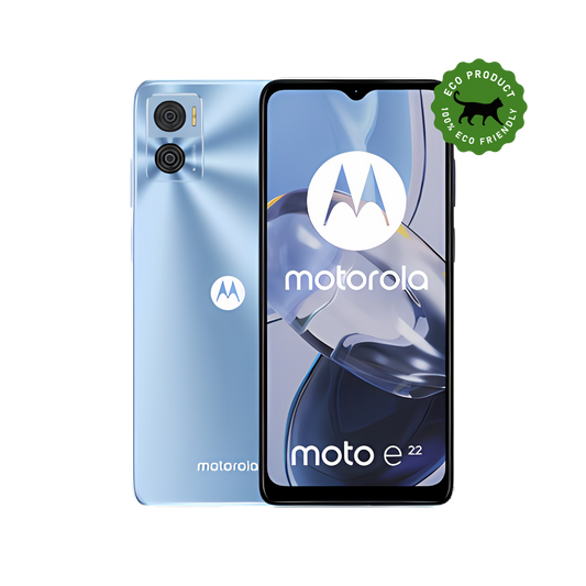 Motorola e22 (RE-Store) - Azul - 64GB (Case + Screen Protector PREMIUM)