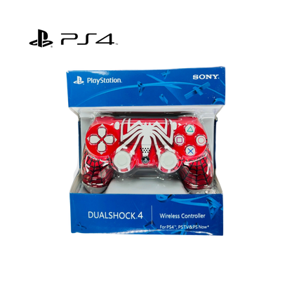 Control Inalámbrico compatible para PS4 con diseño exclusivo de Spiderman