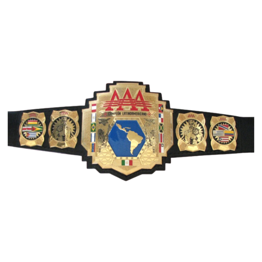 AAA Latin American Wrestling Title Belt Replica Championship