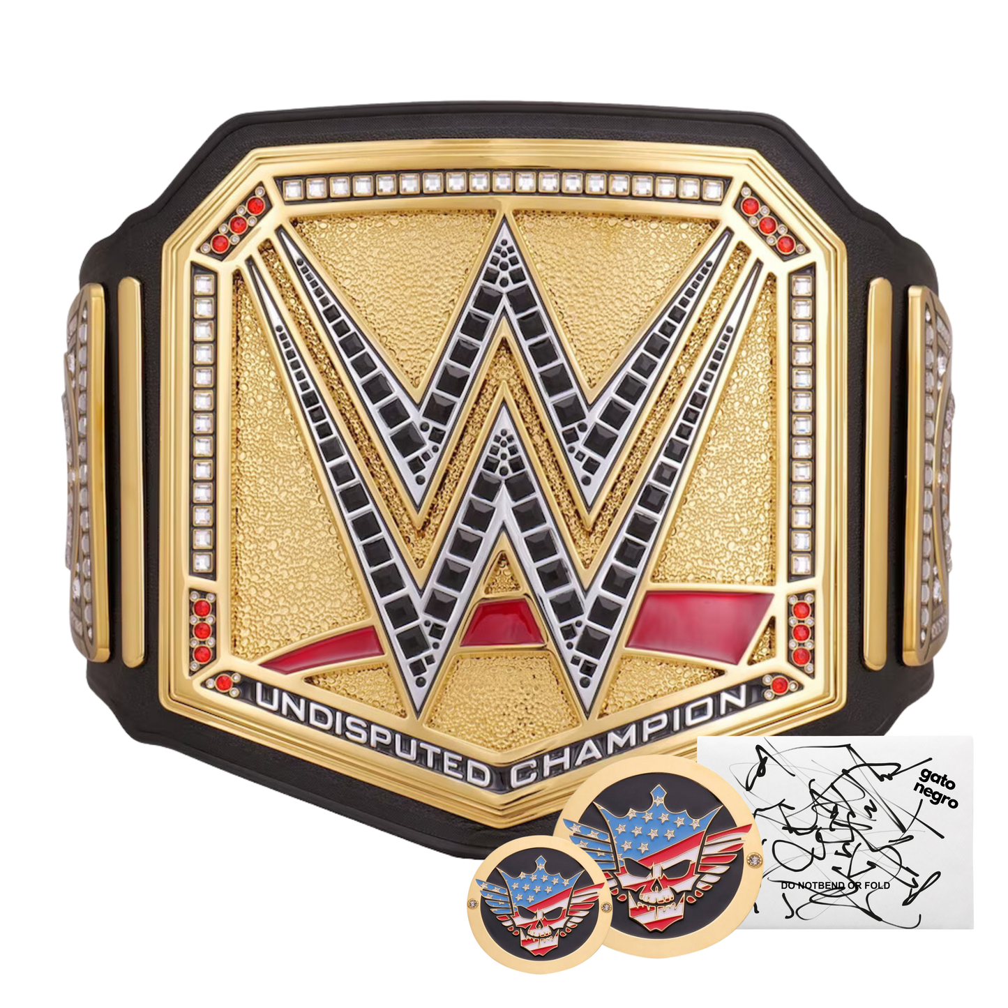 Cody Rhodes Combo: WWE Undisputed Championship Replica Title Belt + Side Plate Set