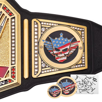 Cody Rhodes Combo: WWE Undisputed Championship Replica Title Belt + Side Plate Set