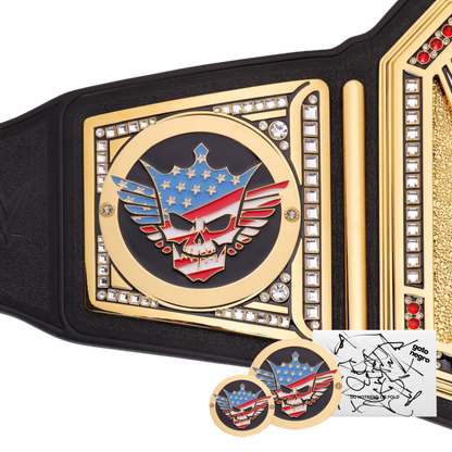 Cody Rhodes Combo: WWE Undisputed Championship Replica Title Belt + Side Plate Set