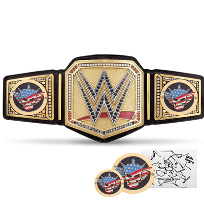 Cody Rhodes Combo: WWE Undisputed Championship Replica Title Belt + Side Plate Set