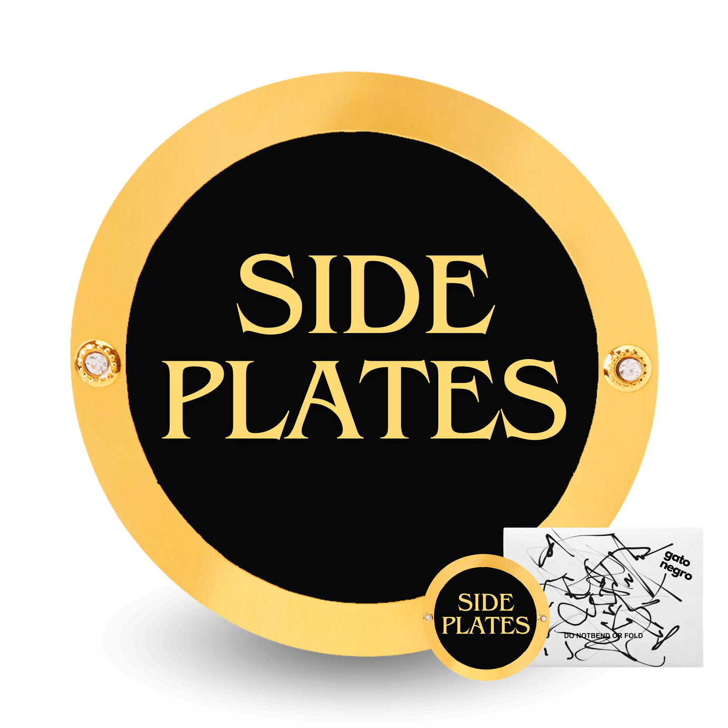 Custom "Your Name" Design Side Plate Set