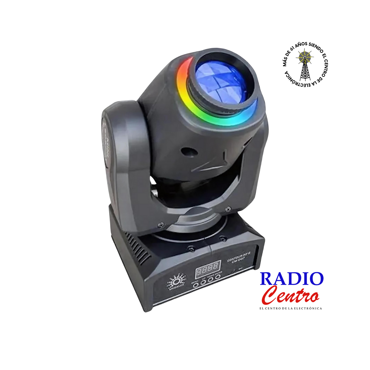 Luz Disco Profesional (Cabeza Móvil) 30W – Radio Centro